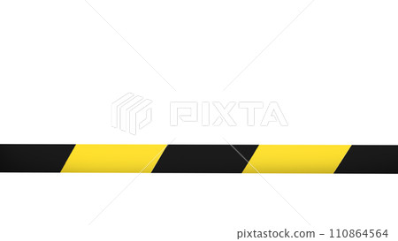 The do not cross line png image 3d rendering. 110864564