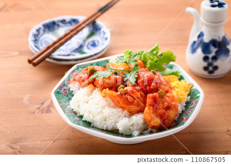 蝦辣椒碗 110867505