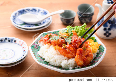 Shrimp chili bowl Shrimp chili bowl 110867509