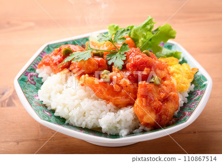 Shrimp chili bowl 110867514