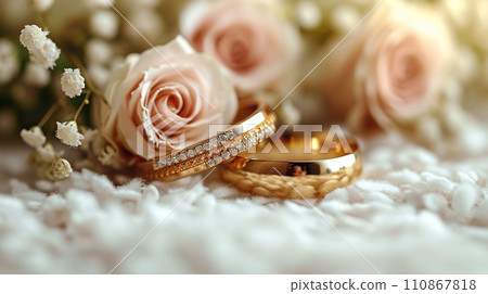 White background image inspired by a wedding 110867818