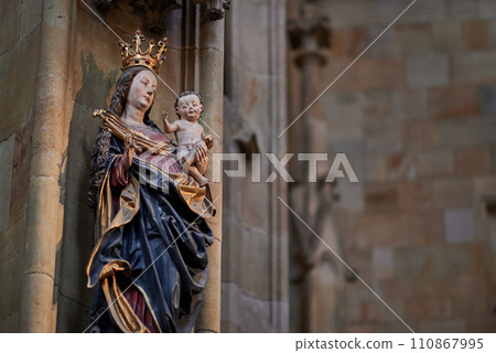 Interior of the St. Vitus Cathedral in Prague Castle in Czechia Interior of the St. Vitus Cathedral in Prague Castle in Czechia 110867995