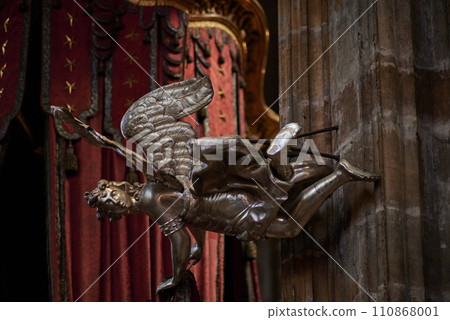 Interior of the St. Vitus Cathedral in Prague Castle in Czechia Interior of the St. Vitus Cathedral in Prague Castle in Czechia 110868001