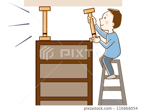 Disaster prevention Fixing furniture 110868054