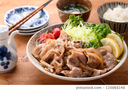 Ginger grilled pork set meal Ginger grilled pork set meal 110868148