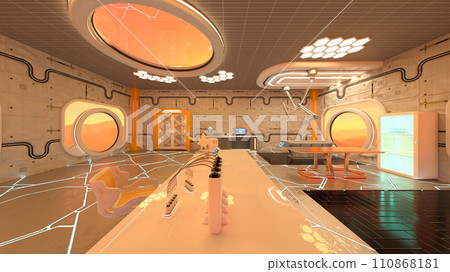 Inspection room in the spacecraft Inspection room in the spacecraft 110868181