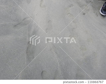 Footprints on the beach Footprints Sand Footprints on the beach Footprints Sand 110868767