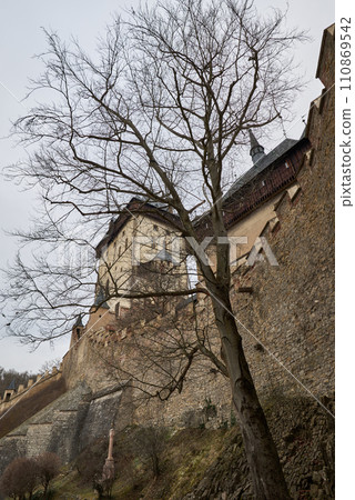 Karlstejn famous gothic Bohemian castle near Prague capital of Czech Republic 110869542