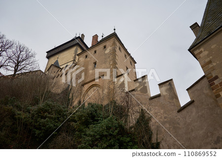 Karlstejn famous gothic Bohemian castle near Prague capital of Czech Republic 110869552
