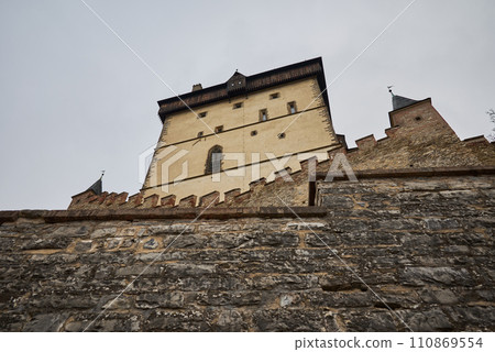 Karlstejn famous gothic Bohemian castle near Prague capital of Czech Republic 110869554