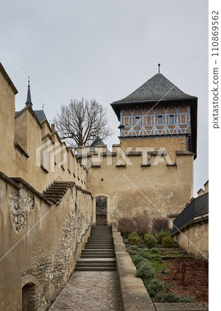 Karlstejn famous gothic Bohemian castle near Prague capital of Czech Republic Karlstejn famous gothic Bohemian castle near Prague capital of Czech Republic 110869562