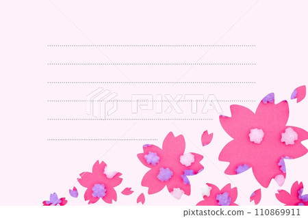 cherry blossom letter material 110869911