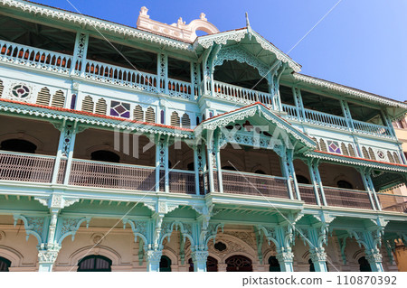 The Old Dispensary, also known as Ithnashiri Dispensary, historical building in Stone Town, Zanzibar in Tanzania 110870392
