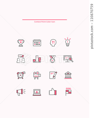 Point Color Line Icon 110870759