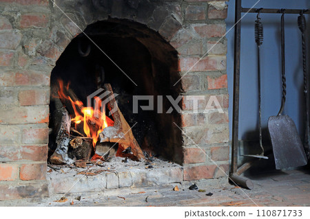 Fireplace fire Fireplace fire 110871733