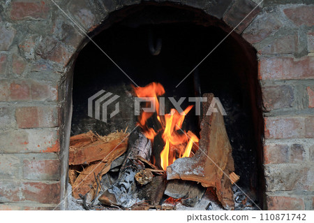 Fireplace fire Fireplace fire 110871742