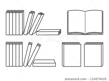 各種變化的黑白插圖書籍 110874026