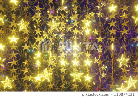 3D illustration Background for advertising and wallpaper in festival  and celebrate scene. 3D rendering in decorative concept. 110874121