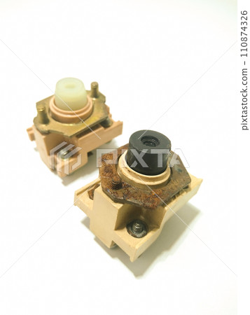 Water pump starter parts isolated on white background 110874326