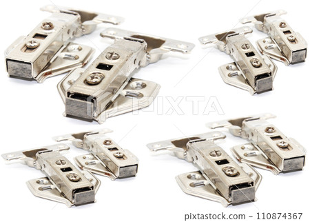 A picture of Stainless Steel Hydraulic Hinges with selective focus A picture of Stainless Steel Hydraulic Hinges with selective focus 110874367