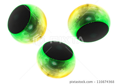 Bluetooth speaker image with selective focus Bluetooth speaker image with selective focus 110874368
