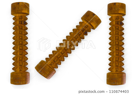 Massage roll on a white background Massage roll on a white background 110874403