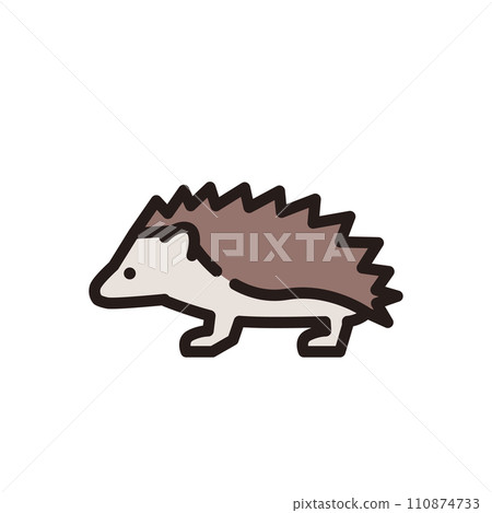 Hedgehog animal icon illustration 110874733