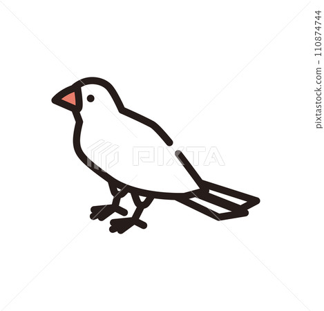 麻雀鳥圖示說明 110874744