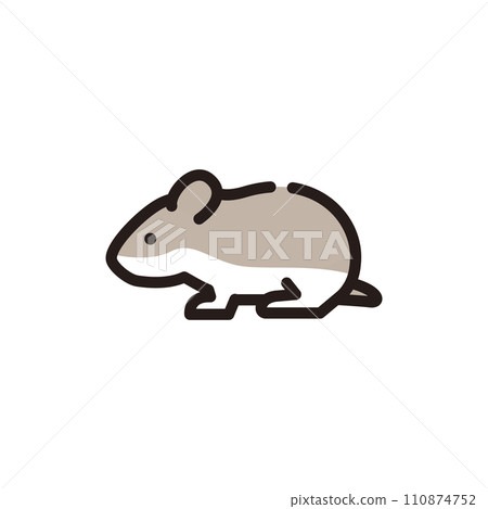 Small animal hamster animal icon illustration 110874752