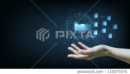 Document management system concept. Document management system concept. 110875078