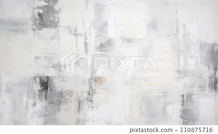 Abstract white oil paint brushstrokes texture pattern contemporary painting wallpaper background AI generated Abstract white oil paint brushstrokes texture pattern contemporary painting wallpaper background AI generated 110875716