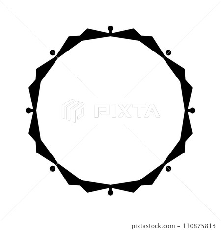 simple round frame simple round frame 110875813