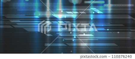 Technology Network Vector Background.. Science and technology presentation background. Big data connectivity software development wallpaper 110876240