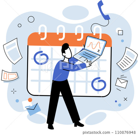 Busy employee vector illustration. The workload makes employees feel depressed and stressed Troubled by constant workload, employee seeks better work life balance Overwork can lead to physical Busy employee vector illustration. The workload makes employees feel depressed and stressed Troubled by constant workload, employee seeks better work life balance Overwork can lead to physical 110876948