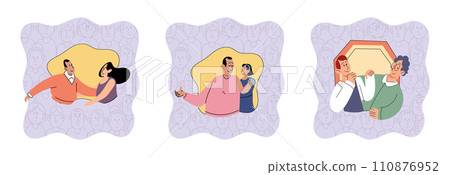 Personal zone vector illustration. Seeking comfort in familiar surroundings is natural Embracing our individuality allows us to shine Our personality shapes our unique identity Recognizing 110876952