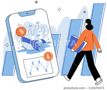 Crypto market. Vector illustration. Maximizing profits in crypto market requires effective risk management and diversification Success in crypto market is linked to identifying emerging trends Crypto market. Vector illustration. Maximizing profits in crypto market requires effective risk management and diversification Success in crypto market is linked to identifying emerging trends 110876971