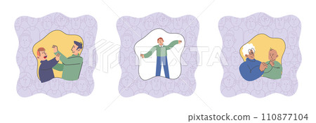 Personal zone vector illustration. Taking control our thoughts and actions leads to personal success Psychology provides valuable insights into understanding stress and anxiety Feeling safe 110877104