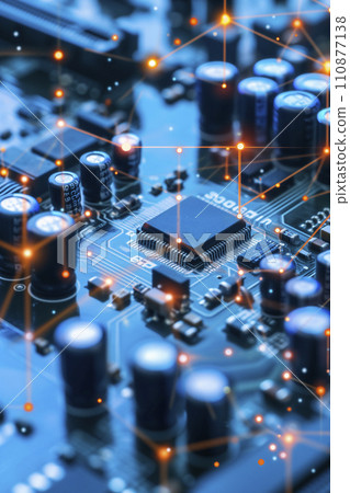 Electronic equipment CPU chip electronics image (AI generated image) 110877138