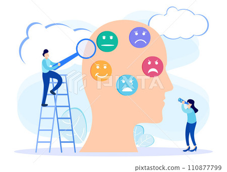 Illustration vector graphic cartoon character of emotional Illustration vector graphic cartoon character of emotional 110877799