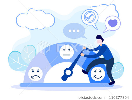 Illustration vector graphic cartoon character of emotional Illustration vector graphic cartoon character of emotional 110877804