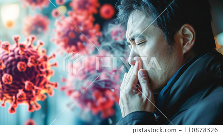 一名男子透過咳嗽傳播病毒 110878326