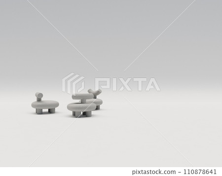 [3DCG] Chair “WHO ARE YOU?” 110878641