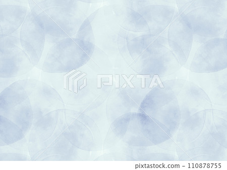 Background texture material with overlapping transparent watercolor circles 110878755