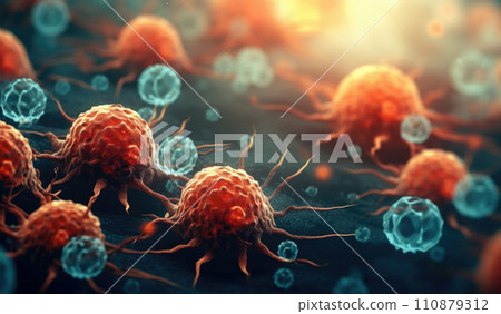 Cell division under a microscope. Cloning Cells. Cell mitosis Cell division under a microscope. Cloning Cells. Cell mitosis 110879312