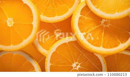 Orange slices as background texture 110880213
