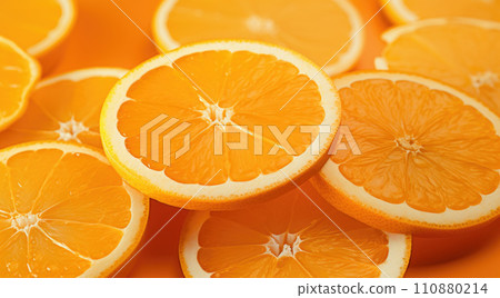 Orange slices as background texture 110880214
