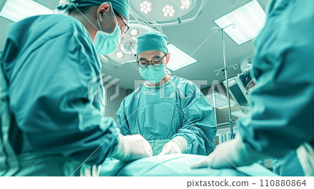 Doctor performing surgery at hospital Doctor performing surgery at hospital 110880864