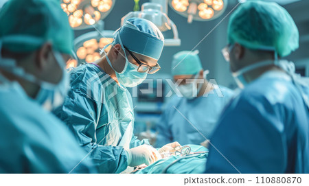 Doctor performing surgery at hospital Doctor performing surgery at hospital 110880870