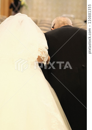 新娘和父親沿著維京路散步 新娘和父親沿著維京路散步 110881355