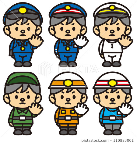 職業系列: 穿著制服的人 職業系列: 穿著制服的人 110883001